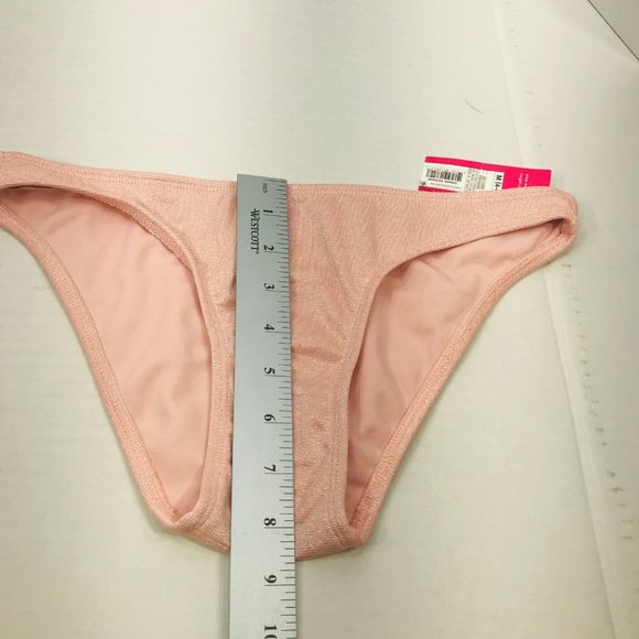 Xhilaration Womens Sz Medium 4-6 Textured Metallic Cheeky Bikini Swim Bottom New - Picture 8 of 9